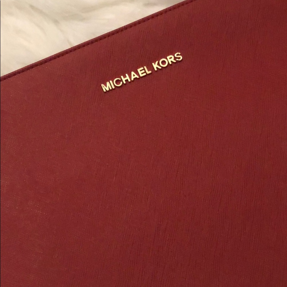 Cherry Red Michael Kors iPad sleeve/clutch